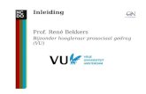 Inleiding Prof. Ren© Bekkers Bijzonder hoogleraar prosociaal gedrag (VU)