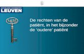 De rechten van de patiënt, in het bijzonder de ‘oudere’ patiënt.