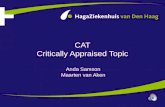 CAT Critically Appraised Topic Anda Samson Maarten van Aken