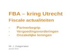 FBA – kring Utrecht Fiscale actualiteiten - P artnerbegrip - Vergoedingsvorderingen - Onzakelijke leningen Mr. J. Zwagemaker januari 2012.