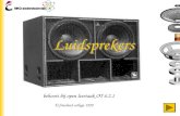 Luidsprekers behoort bij open leertaak OT 6.2.1 © friesland college 1999.