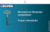 Www.instituutvoorarbeidsrecht.be Bernard en Bosman vergeleken Frank Hendrickx.