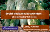 Social Media met boswachters Het geheim achter het succes Jeffrey van Heck Adviseur Online Marketing & Social Media.