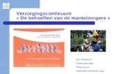 Verzorgingscontinuum « De behoeften van de mantelzorgers » Jan Hertecant Ondervoorzitter Vlaamse en Nationale Alzheimer Liga.