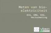 ECG, EMG, EEG, Vectormeting.  Actiepotentiaal  Depolarisatie  Repolarisatie  Spanningen  Vectoren (vectorcardiografie)  Sidderaal…  EMG  EEG.
