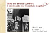 © I. Nicaise Witte en zwarte scholen: is een sociale mix wenselijk / mogelijk ? Ides Nicaise KU Leuven (HIVA / Dep. Ped. Wet.)