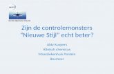 Zijn de controlemonsters “Nieuwe Stijl” echt beter? Aldy Kuypers Klinisch chemicus Maasziekenhuis Pantein Boxmeer Sectie Algemene Chemie.