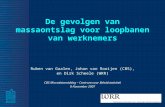 De gevolgen van massaontslag voor loopbanen van werknemers Ruben van Gaalen, Johan van Rooijen (CBS), en Dirk Scheele (WRR) CBS Microdatamiddag – Centrum.