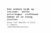 Een andere kijk op racisme: ‘witte privileges’ zichtbaar maken en in vraag stellen Diny Van Beylen & Sara S’Jegers (NextGenderation)
