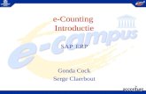 e-Counting Introductie SAP ERP Gonda Cock Serge Claerbout.
