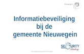 Informatiebeveiliging gemeente Nieuwegein1 Informatiebeveiliging bij de gemeente Nieuwegein.
