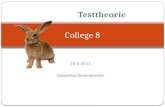 18-5-2011 Samantha Bouwmeester College 8 Testtheorie.