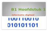 B1 Hoofdstuk 1 Informatie digitaal. Stedelijk Gymnasium Breda RCM 2 §1 Bits, bytes en getallen “Een computer werkt alleen met enen en nullen.”