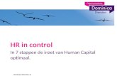 In 7 stappen de inzet van Human Capital optimaal. HR in control Dominica Diensten ©
