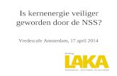 Is kernenergie veiliger geworden door de NSS? Vredescafe Amsterdam, 17 april 2014.
