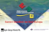 Samen bereiken we heel Europa. Samenwerking NV Zeekanaal en Watergebonden Grondbeheer Vlaanderen tekende samenwerkingsovereenkomst met Hongaarse binnenhaven.