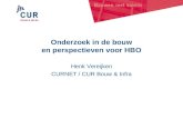 Onderzoek in de bouw en perspectieven voor HBO Henk Vereijken CURNET / CUR Bouw & Infra.