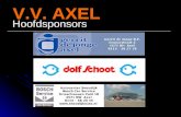 V.V. AXEL Hoofdsponsors. Sponsorstichting ”Vrienden van Axel” Nieuwsbrief Sponsorstichting ”Vrienden van Axel” Nieuwsbrief De sponsorstichting “Vrienden