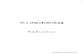 ICT Dienstverlening Prof. Dr. C. Doom ICT Strategie en Architectuur 1