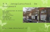 R.K. Jenaplanschool De Oostpoort  R.K. Jenaplanschool De Oostpoort Oosteinde: Oosteinde 6 2611 SN Delft Tel: 015-2130856 Nieuwelaan: