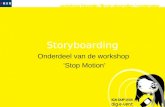 Storyboarding Onderdeel van de workshop ‘Stop Motion’