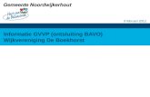 Informatie GVVP (ontsluiting BAVO) Wijkvereniging De Boekhorst 9 februari 2012.