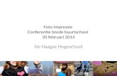 Foto impressie Conferentie brede buurtschool 20 februari 2014 De Haagse Hogeschool.