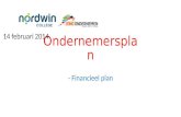 Ondernemersplan - Financieel plan 14 februari 2014.