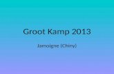 Groot Kamp 2013 Jamoigne (Chiny). Kampterrein.