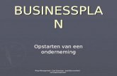 Reap Management - Carl Vrancken - bedrijfsconsultant - vermogensadviseur BUSINESSPLAN Opstarten van een onderneming.