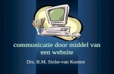 Communicatie door middel van een website Drs. B.M. Sinke-van Kooten.