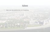 Idee •Idee over de positionering van Doesburg. Idee •Idee over de positionering van Doesburg •Idee = tevens marketingmethode met al doel positionering