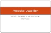 Wouter Mennen & Paul van Ulft Informissi Website Usability.