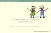 Talentmanagement: van school, leerkracht en kind ‘Alles heeft te maken met al het andere’, Leonardo DaVinci.