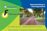 Samenwerking in Heerhugowaard Jan-Albert de Leur – beleidsmedewerker verkeer Pieter Schaap – Fietsersbond afdeling Heerhugowaard.