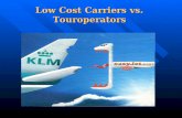 Low Cost Carriers vs. Touroperators.  Het concept  Kostenvoordelen  Onderzoek prijsverschillen losse vluchten  Aanbod low cost carriers  Onderzoek.