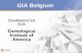 GIA Belgium Geallieerd tot GIA G emological I nstitute of A merica.