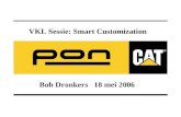 Bob Dronkers 18 mei 2006 VKL Sessie: Smart Customization.
