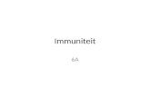 Immuniteit 6A. Introductie • Hoofdverdeling: – Aangeboren (niet-specifiek) en verworven (specifiek) • Verdeling aangeboren immuniteit: – Eerstelijns en.