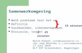 Samenwerkomgeving  Welk probleem lost het op  Definitie  Voorbeelden, schermontwerpen  Discussie, vragen Wytze Koopal (info@koopaladvies.nl) Jan Jaap.