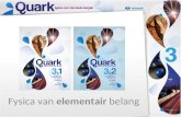 Fysica van elementair belang. Inhoud 1.Uitgangspunten leerplan 2.Quark – doelpubliek 3.Quark in thema’s 4.Quark – didactische pijlers 5.Quark – een thema.
