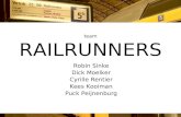 Team RAILRUNNERS Robin Sinke Dick Moelker Cyrille Rentier Kees Kooiman Puck Peijnenburg.