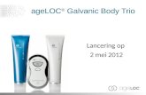 AgeLOC ® Galvanic Body Trio Lancering op 2 mei 2012.