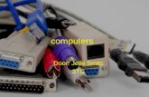 Computers Door: Jelle Smits 3TG. Geschiedenis •Voorlopers van de computer: •De rekenliniaal •De analytical engine (1822) •De Colossus (1943) •De ENIAC.