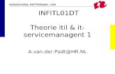 HOGESCHOOL ROTTERDAM / CMI INFITL01DT Theorie itil & it- servicemanagent 1 A.van.der.Padt@HR.NL.