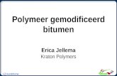 Polymeer gemodificeerd bitumen Erica Jellema Kraton Polymers.
