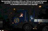 Op maandag 21 november 2011, om 7.00 uur in de morgen kwam er een grote- en een kleine kraanwagen om de wijzers van de St. Bavokerk eraf te halen voor.