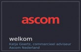1 welkom Katja Goertz, commercieel adviseur Ascom Nederland.