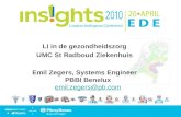LI in de gezondheidszorg UMC St Radboud Ziekenhuis Emil Zegers, Systems Engineer PBBI Benelux emil.zegers@pb.com emil.zegers@pb.com