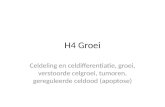 H4 Groei Celdeling en celdifferentiatie, groei, verstoorde celgroei, tumoren, gereguleerde celdood (apoptose)